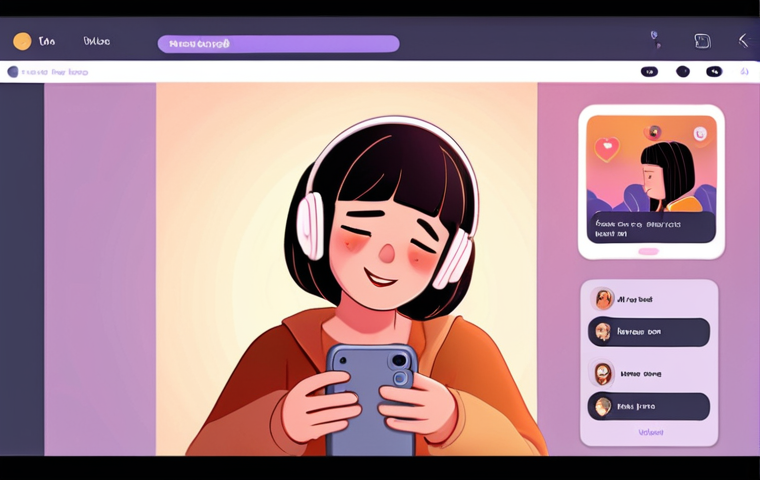 A friendly, empathetic chatbot offering song recommendations to a user who is feeling down.**
Prompt: A comforting chatbot interface with a cartoon avatar offering song suggestions to a user, soft pastel colors, focus on the empathetic expression of the chatbot avatar, warm lighting, digital illustration.
**